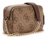 GUESS Noelle II Crossbody Camera Bag Latte Logo / Brown