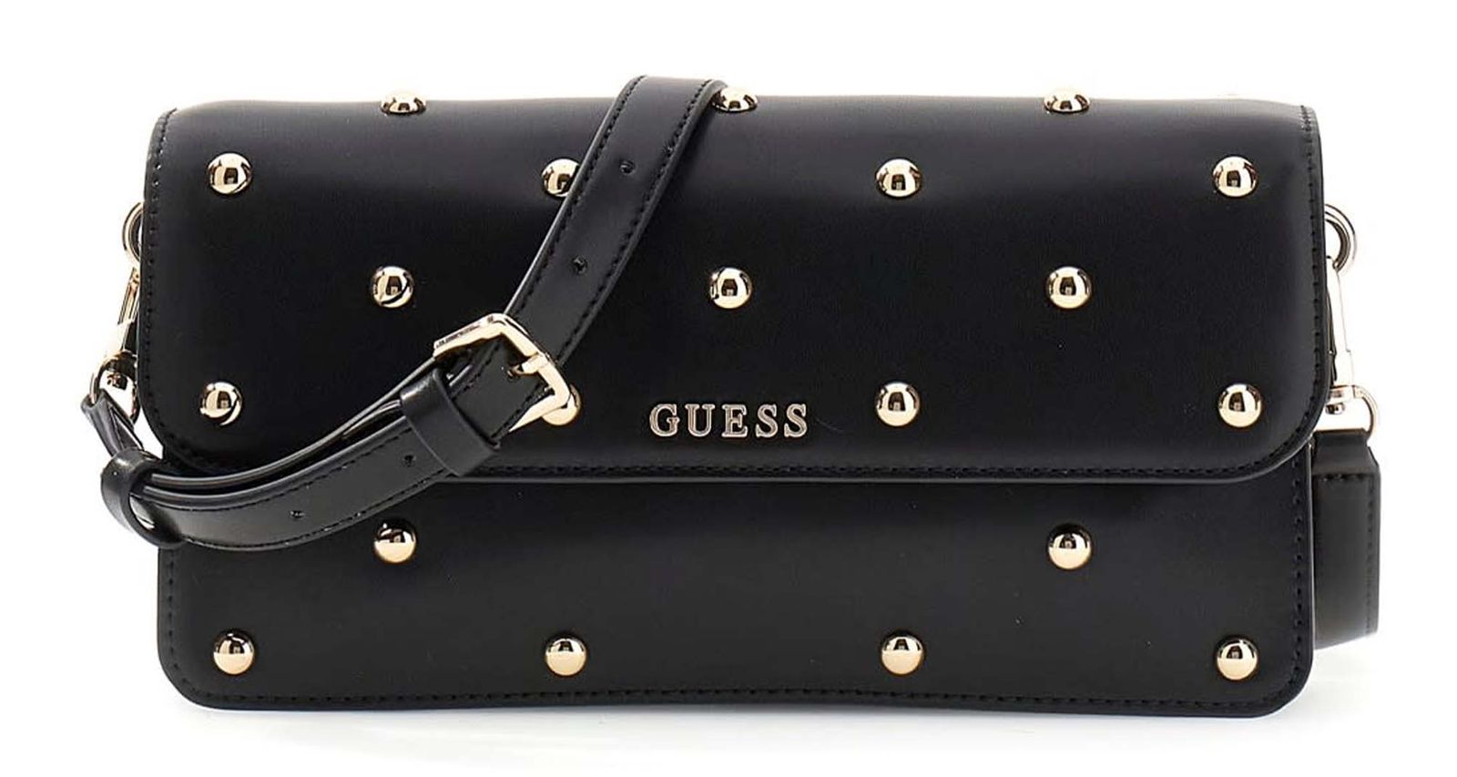 GUESS Sadie Flap Shoulder Bag Black