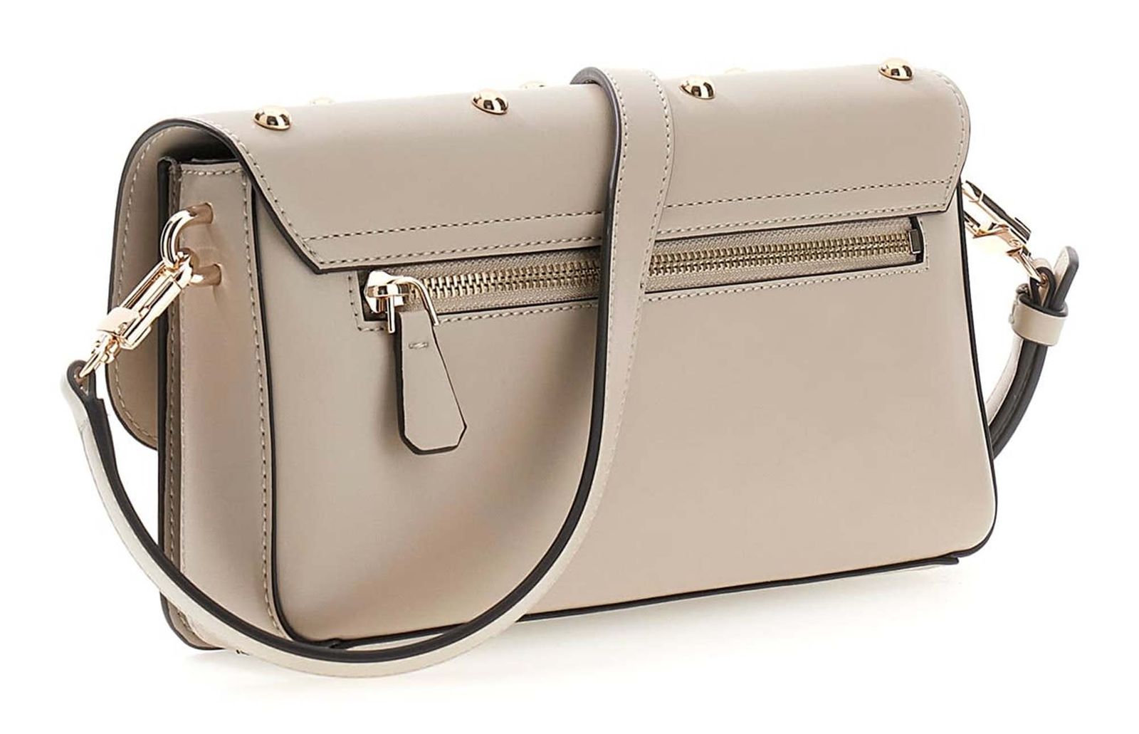 GUESS Sadie Flap Shoulder Bag Light Taupe GUESS Sadie Flap Shoulder Bag Light Taupe