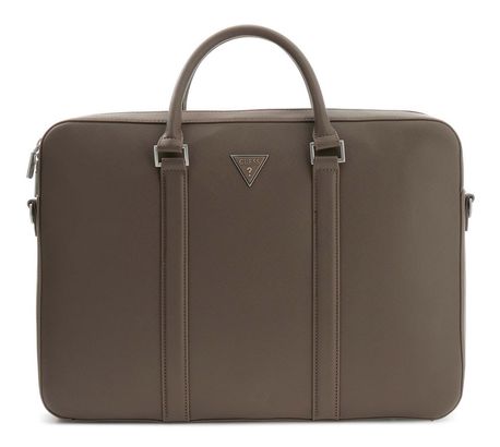 GUESS Milano Laptop Bag M Brown Shitake