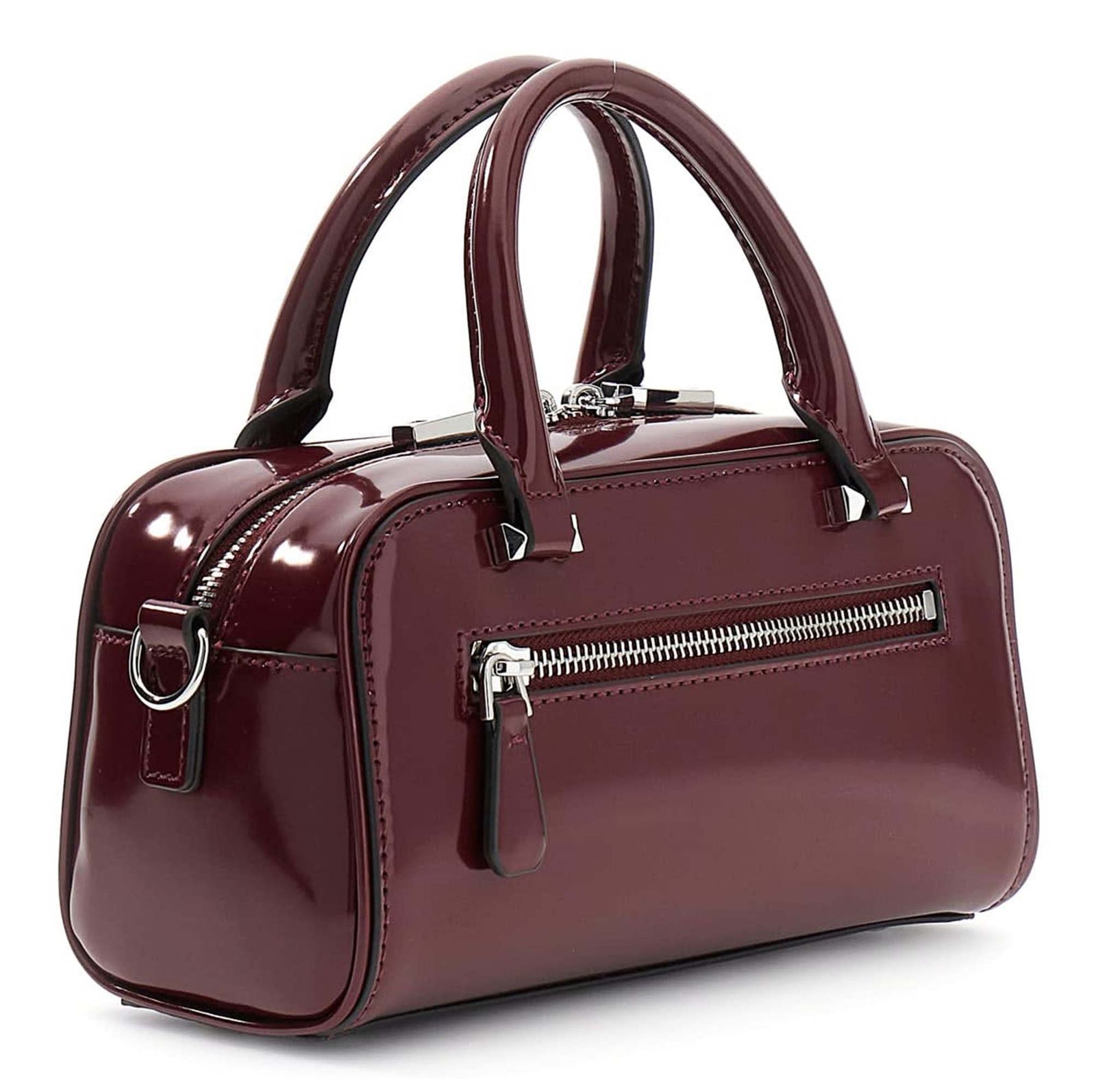 GUESS Arnela Mini Satchel Burgundy GUESS Arnela Mini Satchel Burgundy