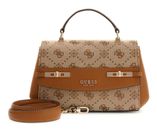 GUESS Melinda Logo Top Handle Bag Latte Logo GUESS Melinda Logo Top Handle Bag Latte Logo