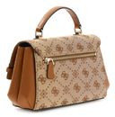 GUESS Melinda Logo Top Handle Bag Latte Logo GUESS Melinda Logo Top Handle Bag Latte Logo