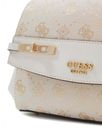 GUESS Melinda Logo Top Handle Bag Cream White Logo GUESS Melinda Logo Top Handle Bag Cream White Logo
