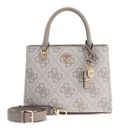 GUESS Noelle II Multi Compartment Satchel S Dark Taupe Logo