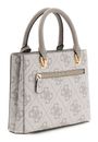GUESS Noelle II Multi Compartment Satchel S Dark Taupe Logo