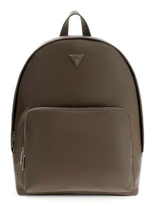 GUESS Certosa Saffiano Eco Backpack Brown Shitake