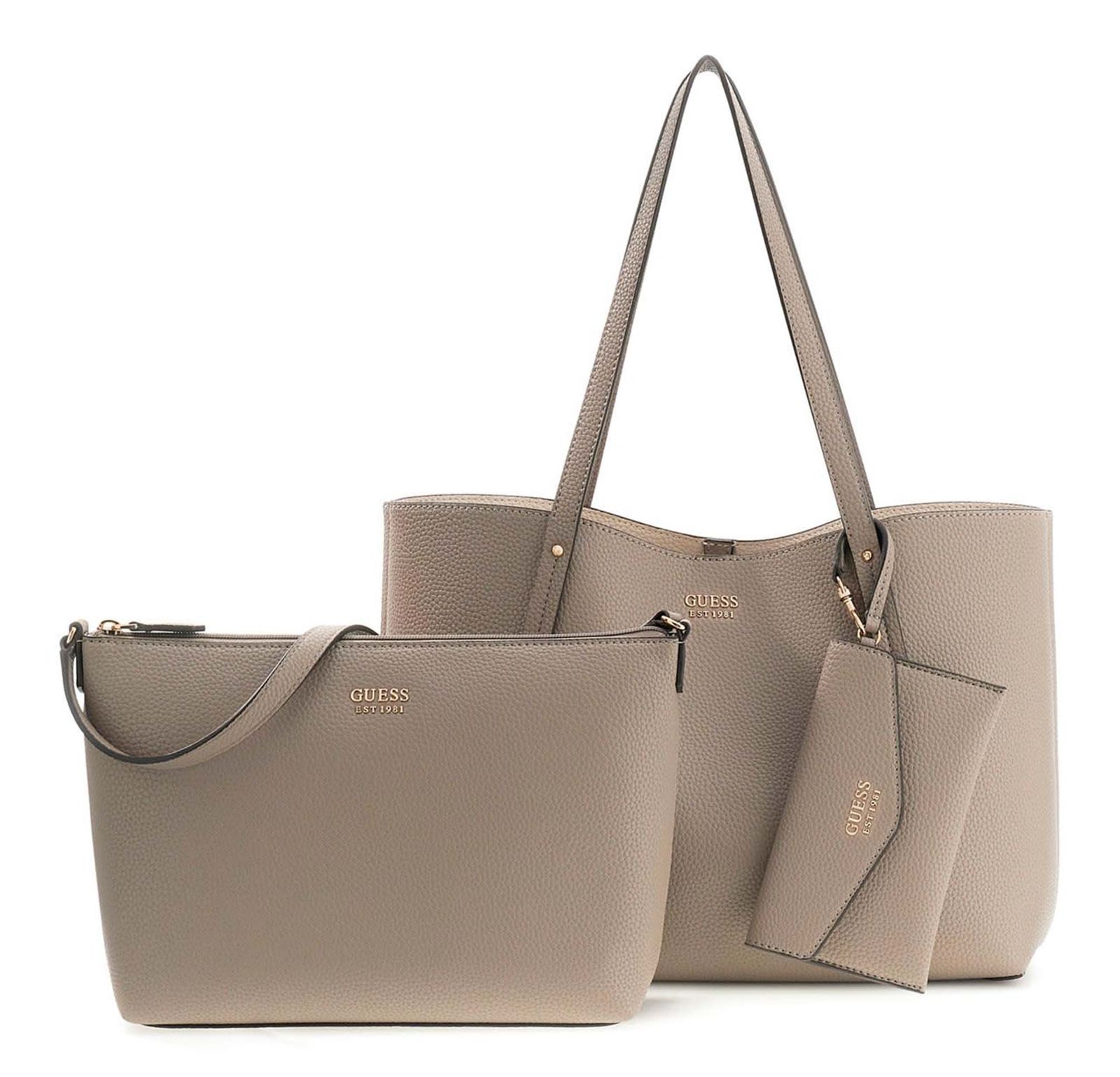GUESS Brenton Tote Dark Taupe