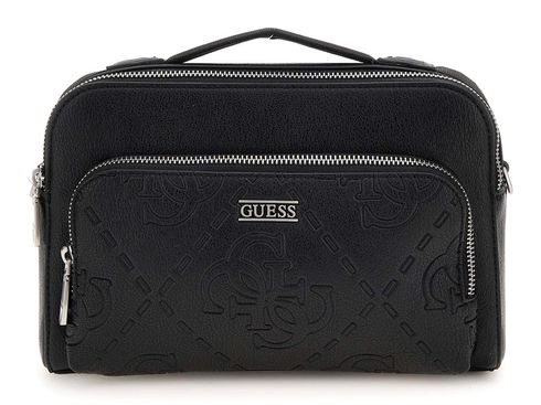 GUESS Boston Camera Bag Double Zip Black GUESS Boston Camera Bag Double Zip Black