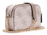 GUESS Noelle II Crossbody Camera Bag Dark Taupe Logo