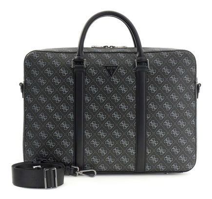 GUESS Milano Laptop Bag M Dark Black GUESS Milano Laptop Bag M Dark Black