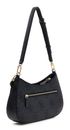 GUESS Noelle II Top Zipper Shoulder Bag Coal Logo GUESS Noelle II Top Zipper Shoulder Bag Coal Logo