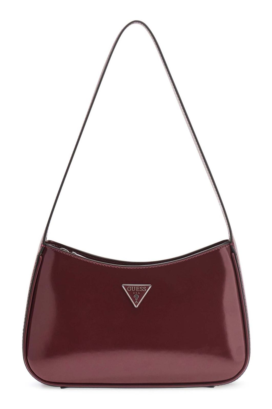 GUESS Arnela Top Zip Shoulder Bag Burgundy
