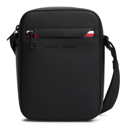 TOMMY HILFIGER TH Corp Mini Reporter Bag Black TOMMY HILFIGER TH Corp Mini Reporter Bag Black