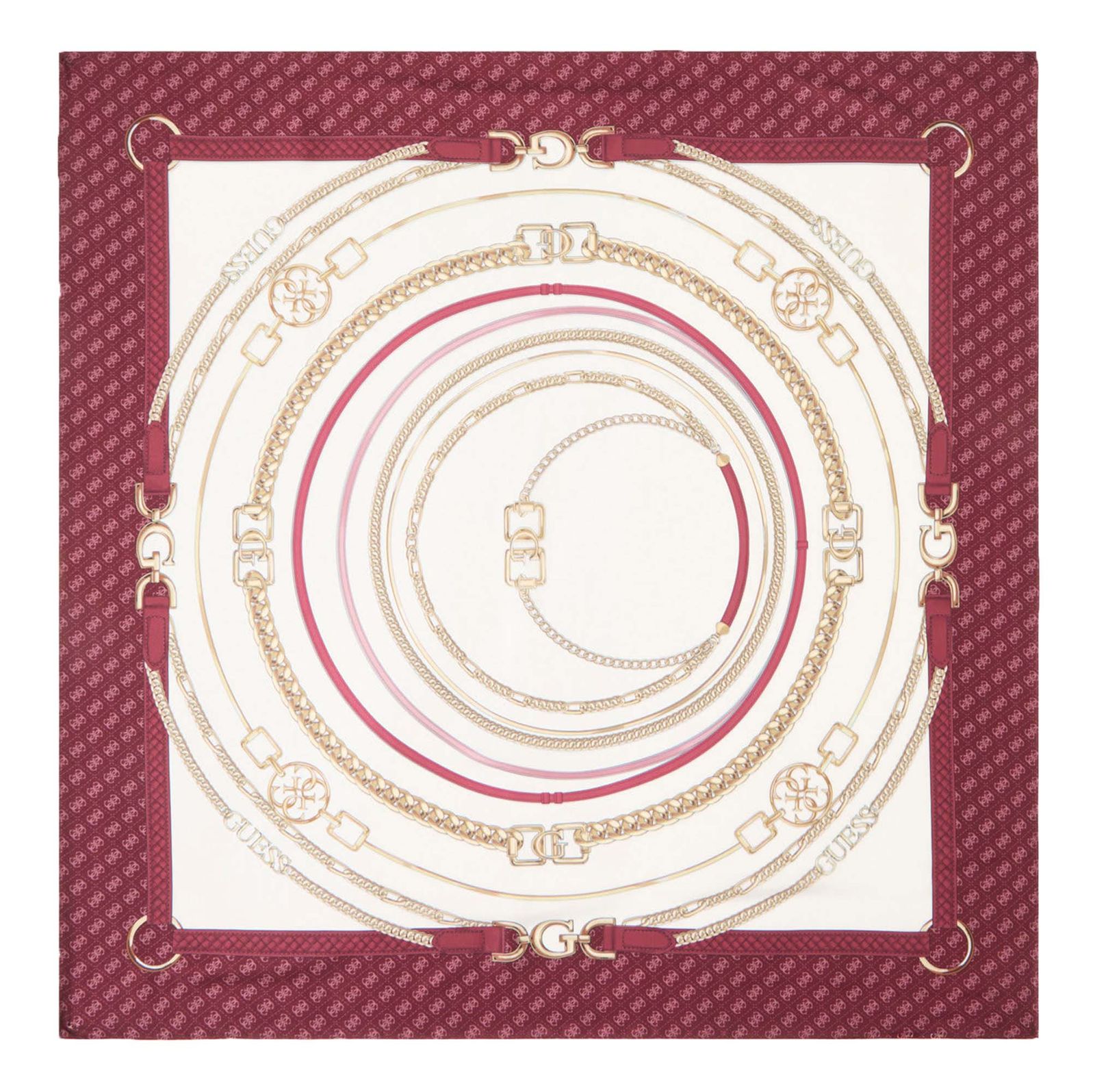 GUESS Foulard 90X90 Burgundy
