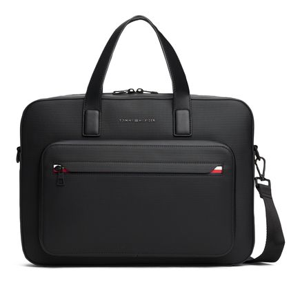 TOMMY HILFIGER TH Corp Computer Bag Black TOMMY HILFIGER TH Corp Computer Bag Black