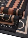 GUESS Carrie Logo Kefiah Max 130X130 Espresso Logo