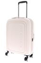 MANDARINA DUCK Logoduck + Expandable Cabin Trolley White Mocha