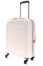 MANDARINA DUCK Logoduck + Expandable Cabin Trolley White Mocha