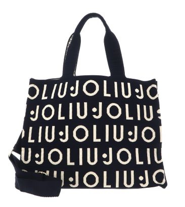 LIU JO Tote Knitted Logo Bag L Blue Sky