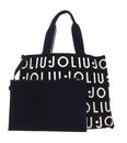 LIU JO Tote Knitted Logo Bag L Blue Sky