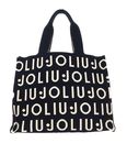 LIU JO Tote Knitted Logo Bag L Blue Sky