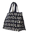 LIU JO Tote Knitted Logo Bag L Blue Sky