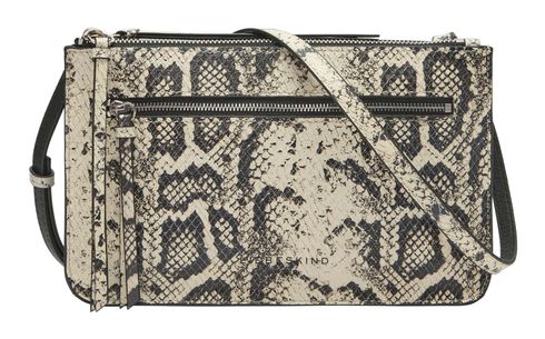 LIEBESKIND BERLIN Zena Snake Double Crossbody Bag S Milk