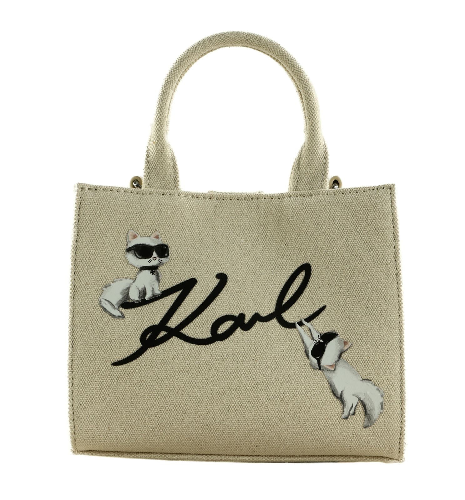KARL LAGERFELD Ikon Square Tote Natural KARL LAGERFELD Ikon Square Tote Natural