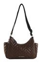 KARL LAGERFELD COTE D AZUR Zip Shoulder Bag Dark Friar Brown KARL LAGERFELD COTE D AZUR Zip Shoulder Bag Dark Friar Brown
