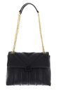 Ted Baker Anileah TB Script Detail Leather Padded Shoulder Bag Black
