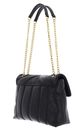 Ted Baker Anileah TB Script Detail Leather Padded Shoulder Bag Black
