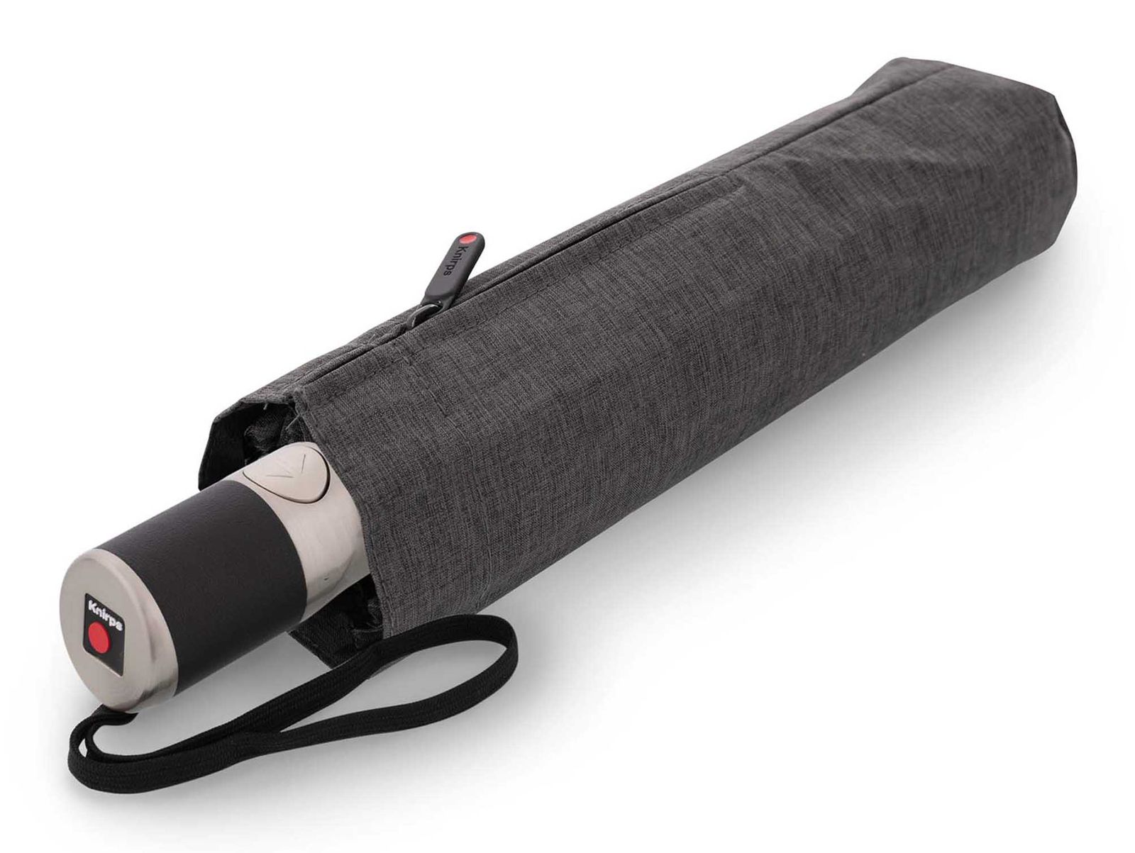 Knirps C.241 Chrome Matt Duomatic Melange Black Knirps C.241 Chrome Matt Duomatic Melange Black