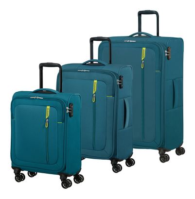 American Tourister Nitestream 3 PC Set A Teal / Lime