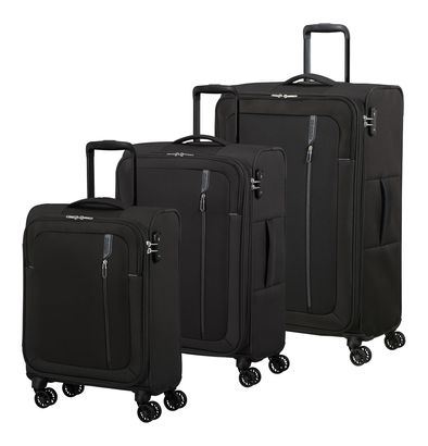 American Tourister Nitestream 3 PC Set A Black / Grey