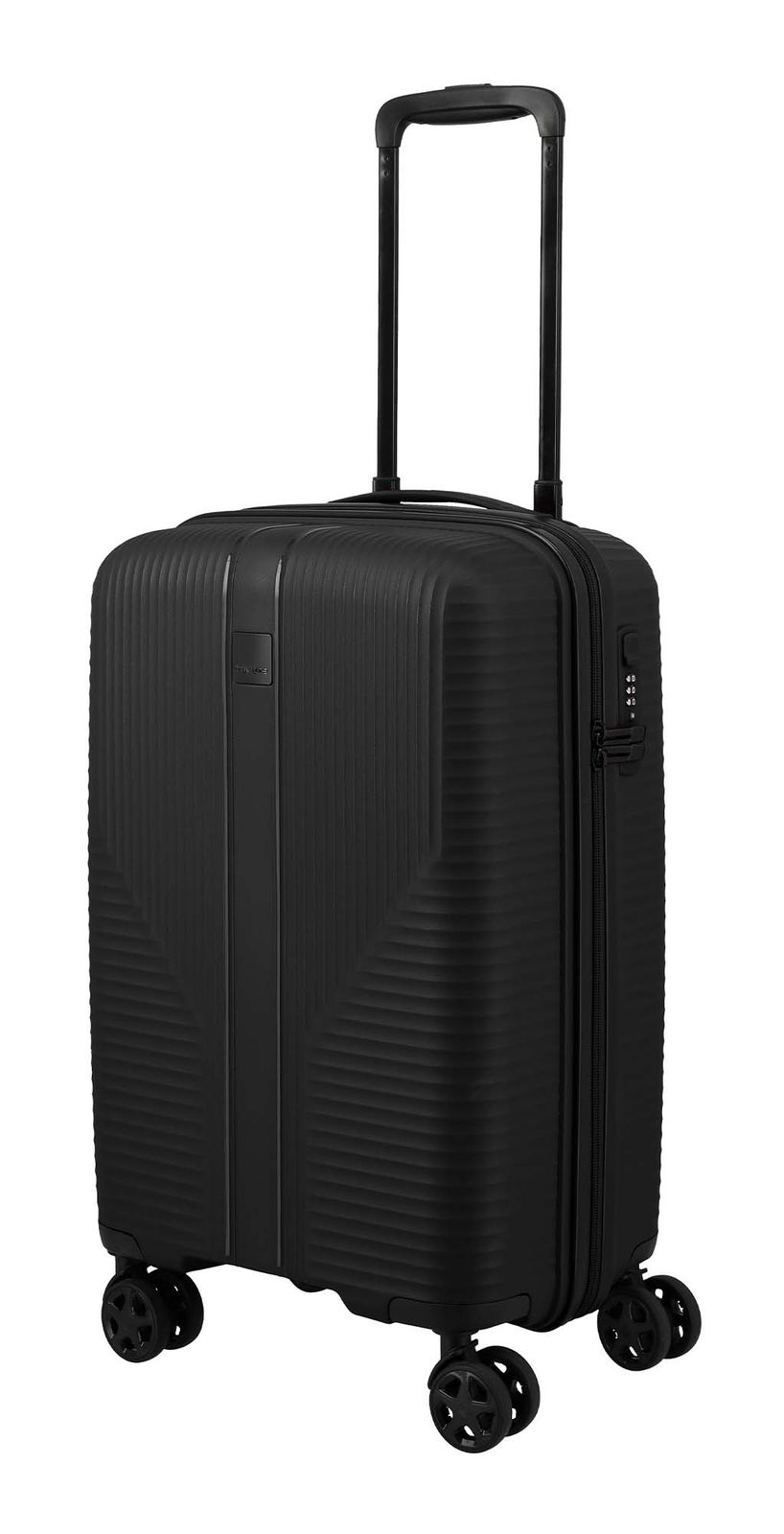 travelite Air Stripe 4W Trolley Slim S Black travelite Air Stripe 4W Trolley Slim S Black
