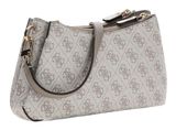 GUESS Noelle II Tri Compartment Shoulder Crossbody Bag Dark Taupe Logo