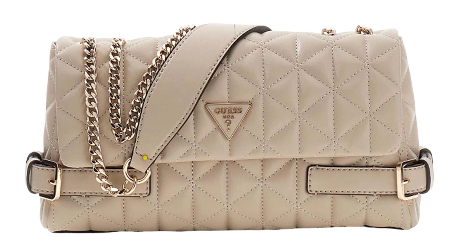 GUESS Paisleigh Convertible Xbody Flap Bag Light Taupe