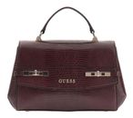 GUESS Melinda Top Handle Flap Bag Burgundy