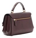 GUESS Melinda Top Handle Flap Bag Burgundy