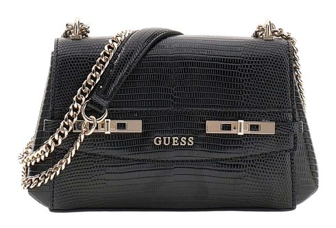 GUESS Melinda Mini Convertible Xbody Flap Bag Black