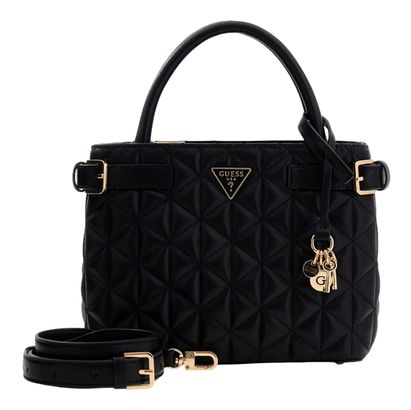 GUESS Paisleigh Small Satchel Black