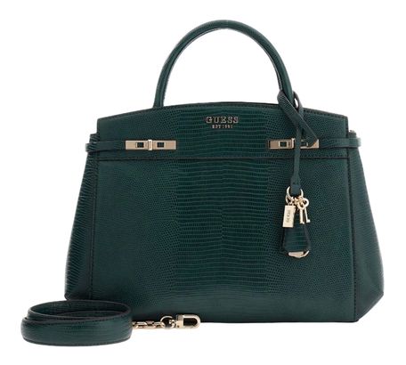 GUESS Melinda Triple Compartment Satchel Forest