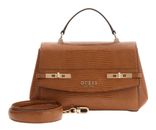 GUESS Melinda Top Handle Flap Bag Cognac