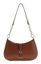 GUESS Carrie Top Zip Shoulder Bag Cognac