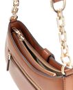 GUESS Carrie Top Zip Shoulder Bag Cognac
