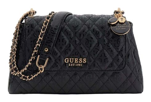 GUESS Isemay Convertible Xbody Flap Bag Black GUESS Isemay Convertible Xbody Flap Bag Black
