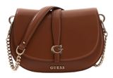 GUESS Carrie Flap Shoulder Bag Cognac GUESS Carrie Flap Shoulder Bag Cognac