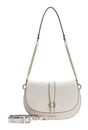 GUESS Carrie Flap Shoulder Bag Stone GUESS Carrie Flap Shoulder Bag Stone