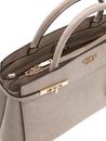 GUESS Melinda Triple Compartment Satchel Light Taupe